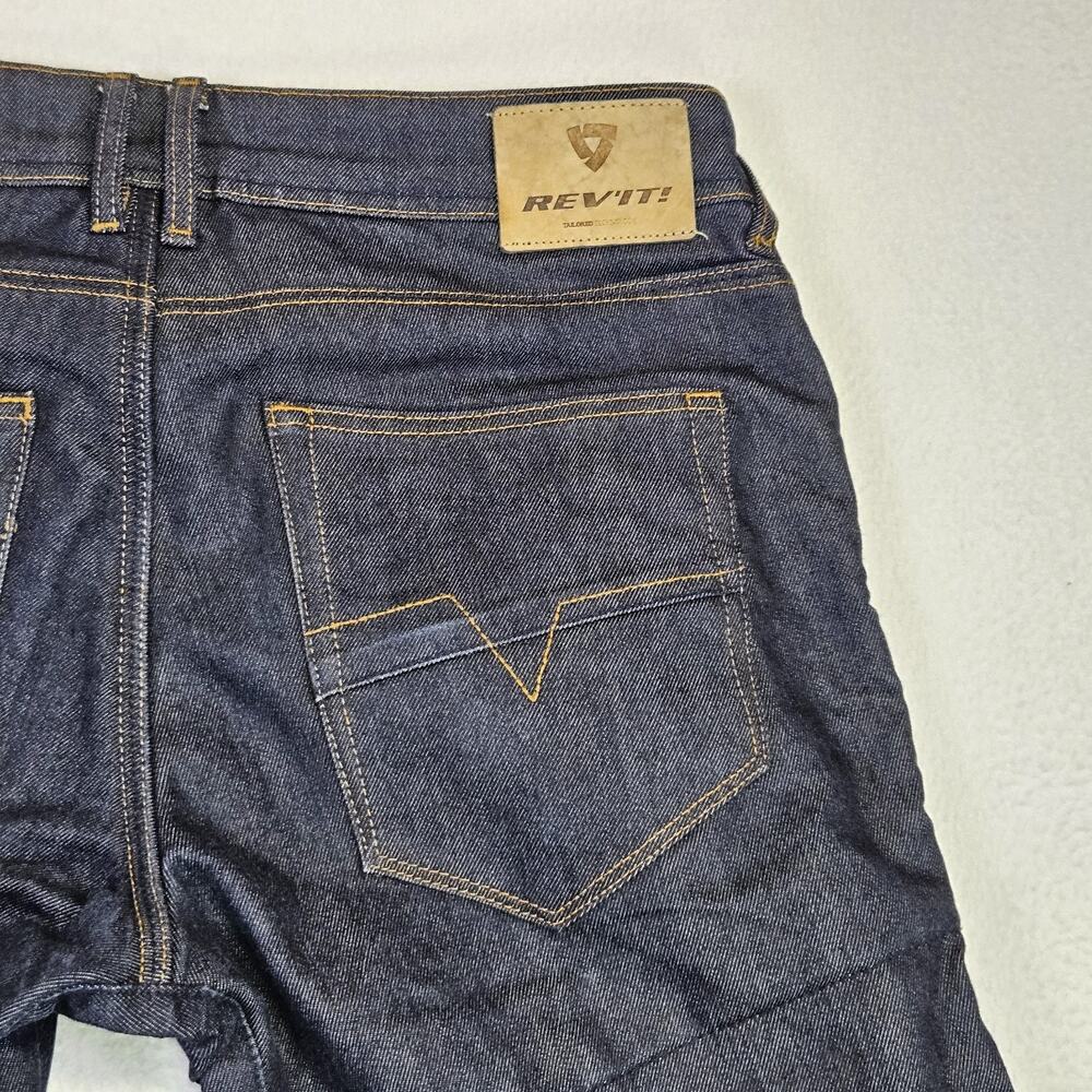 REV'IT Lombard 2 Motorcycle Jeans Mens 32 Cordura Blue Denim Biker Riding Casual - Picture 7 of 16